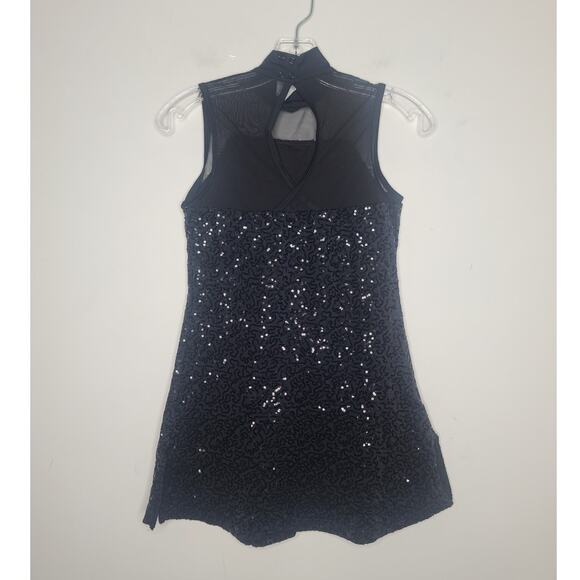 Weissman Balera black sleeveless sequin shift dress - large child - SWIFTIE ERAS - Picture 3 of 6